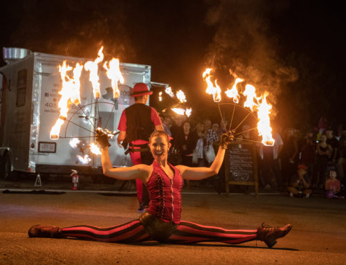 Calgary Fire Dancer Rings in the New Year